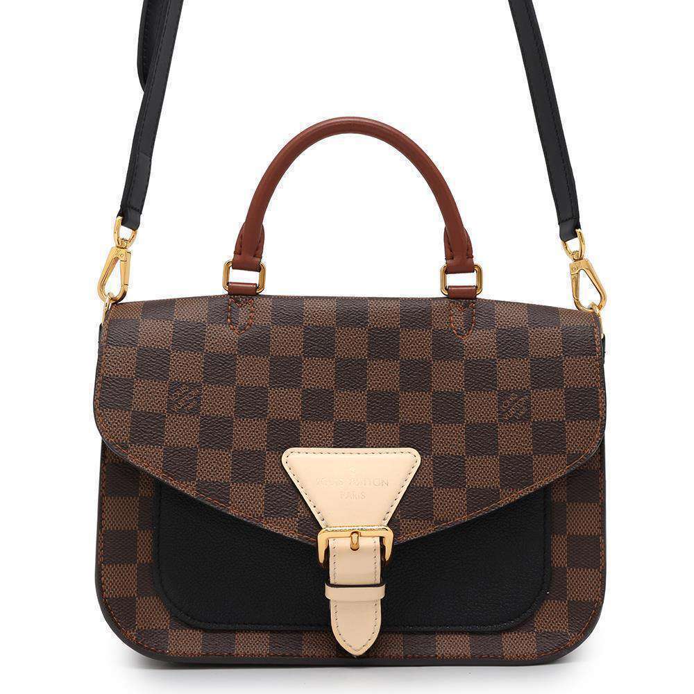 Louis Vuitton Damier Ebene Brown Beaumarche Handbag Shoulder Bag